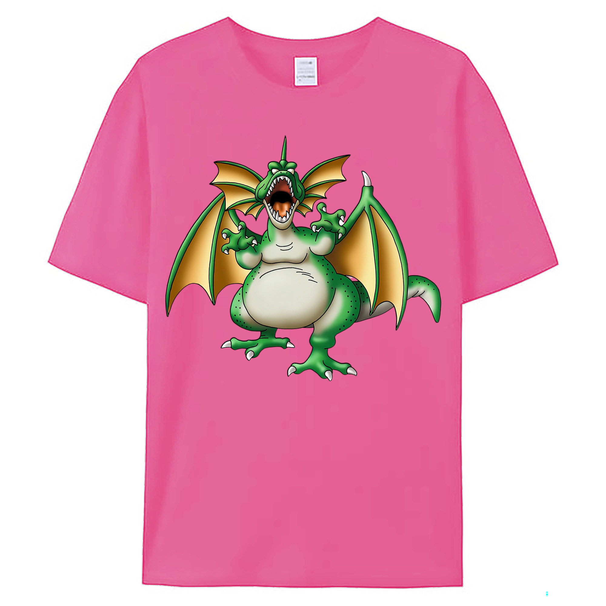 （画像用） ドラゴンクエスト Doragon Kuesuto Dragon Quest レディースカジュアルプリントTシャツ（綿100％）